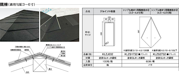 屋根材 屋根 激安 価格 格安 一番 メーカー 安い 販売 ケイミュー 周辺部材・換気役物 イメージ25