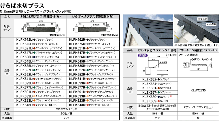 屋根材 屋根 激安 価格 格安 一番 メーカー 安い 販売 ケイミュー 周辺部材・換気役物 イメージ28