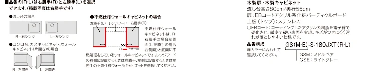 リクシル セクショナルキッチン 値引き率 LIXIL 激安 安い 格安 価格 見積もり カタログ GSシリーズイメージ11